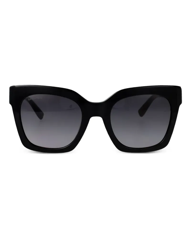 Dsquared2 logo square-frame sunglasses - Schwarz Schwarz