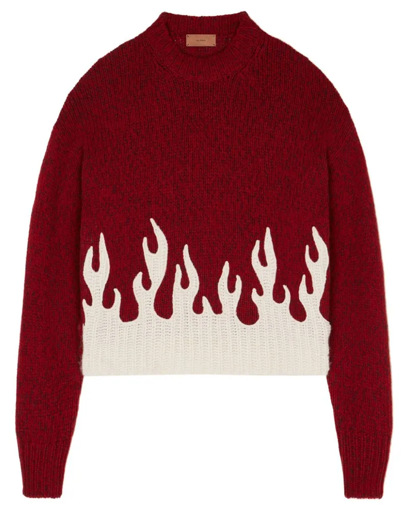 Alanui Kaschmirpullover mit rundem Ausschnitt - Rot Rot