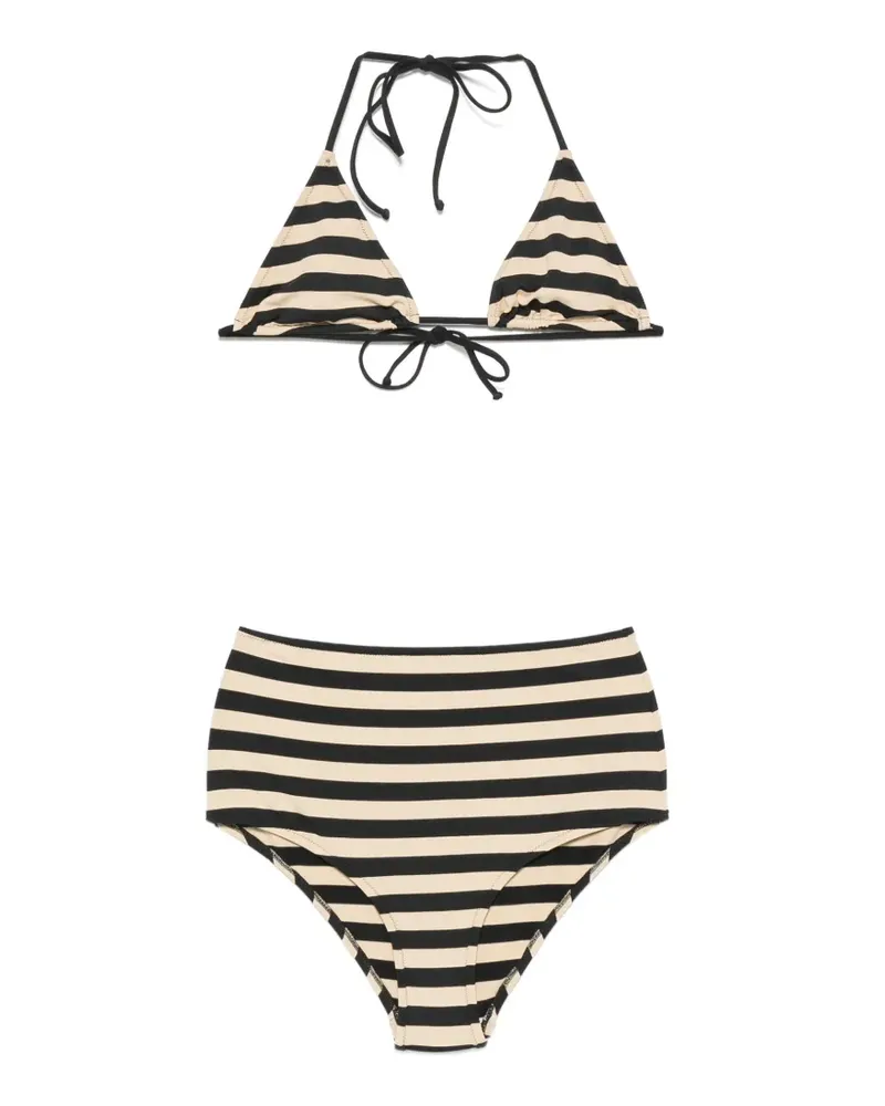 Laura Urbinati striped high-waisted bikini - Nude Nude