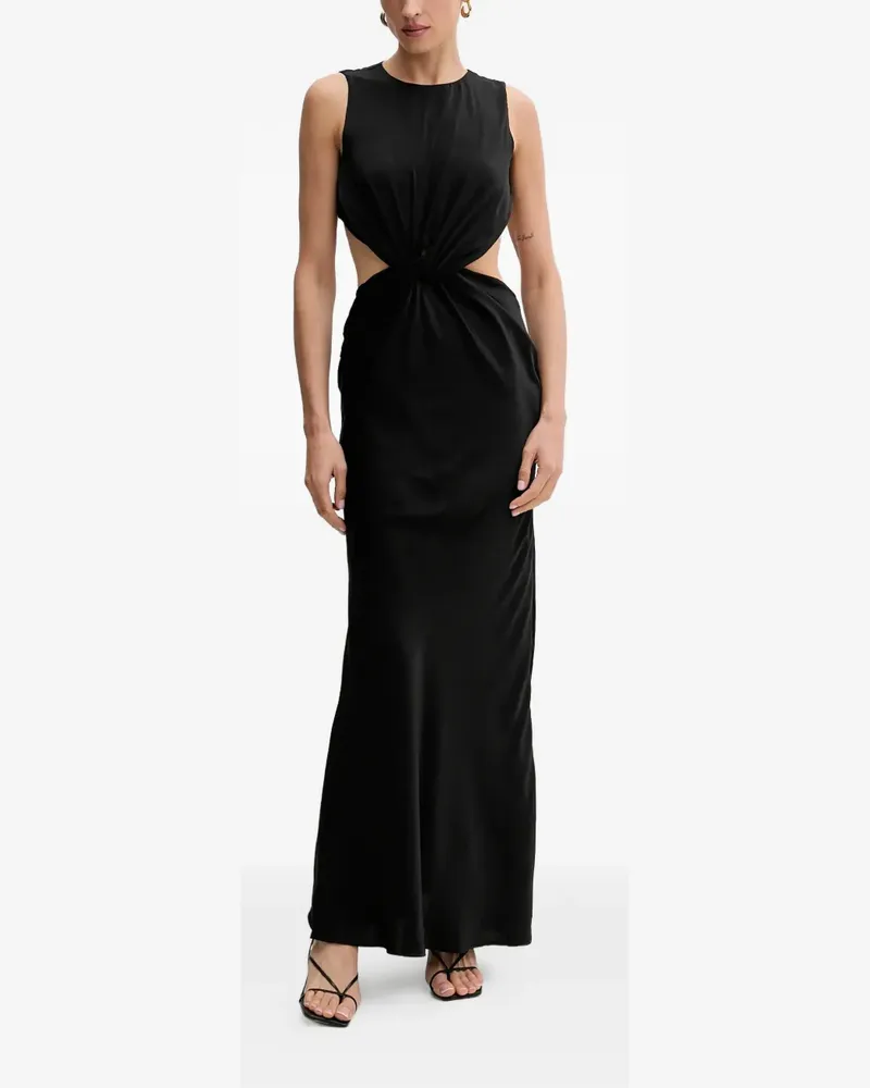 Bardot cut-out maxi dress - Schwarz Schwarz