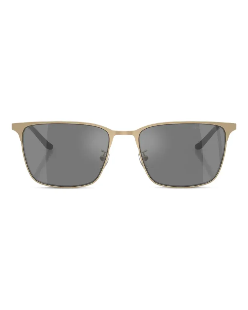 Emporio Armani Sonnenbrille mit eckigem Gestell - Gold Gold