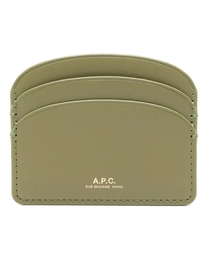 A.P.C. Demi-Lune' Kartenetui - Grün Grün