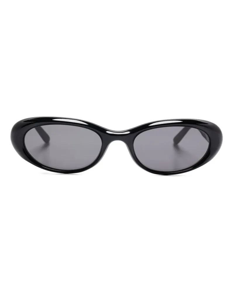 CHIMI Sonnenbrille mit ovalem Gestell - Schwarz Schwarz
