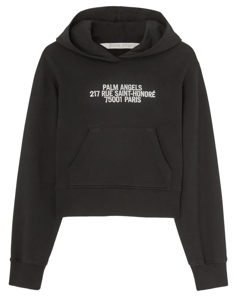 Palm Angels Klassischer Hoodie - Schwarz Schwarz