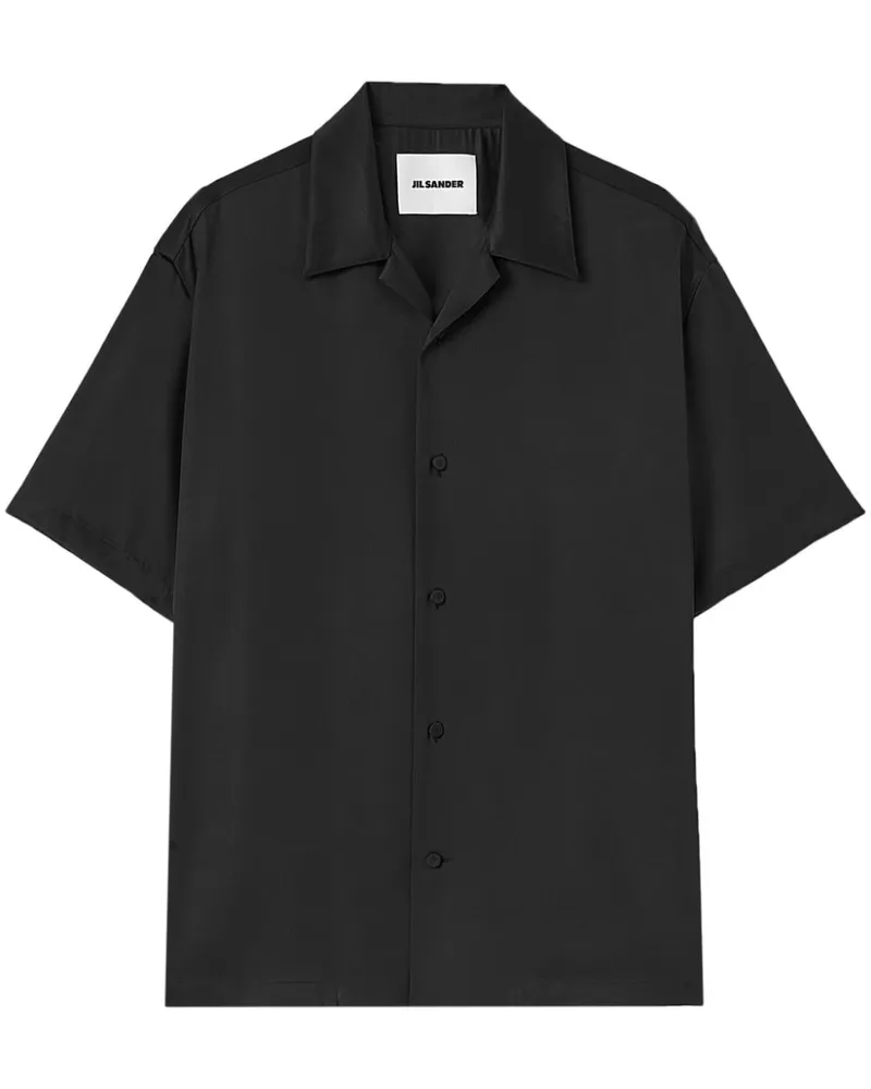 Jil Sander Hemd mit Reverskragen - Schwarz Schwarz