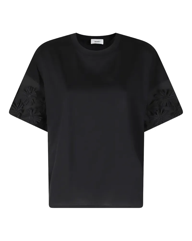 MEIMEIJ Fiori T-Shirt - Schwarz Schwarz
