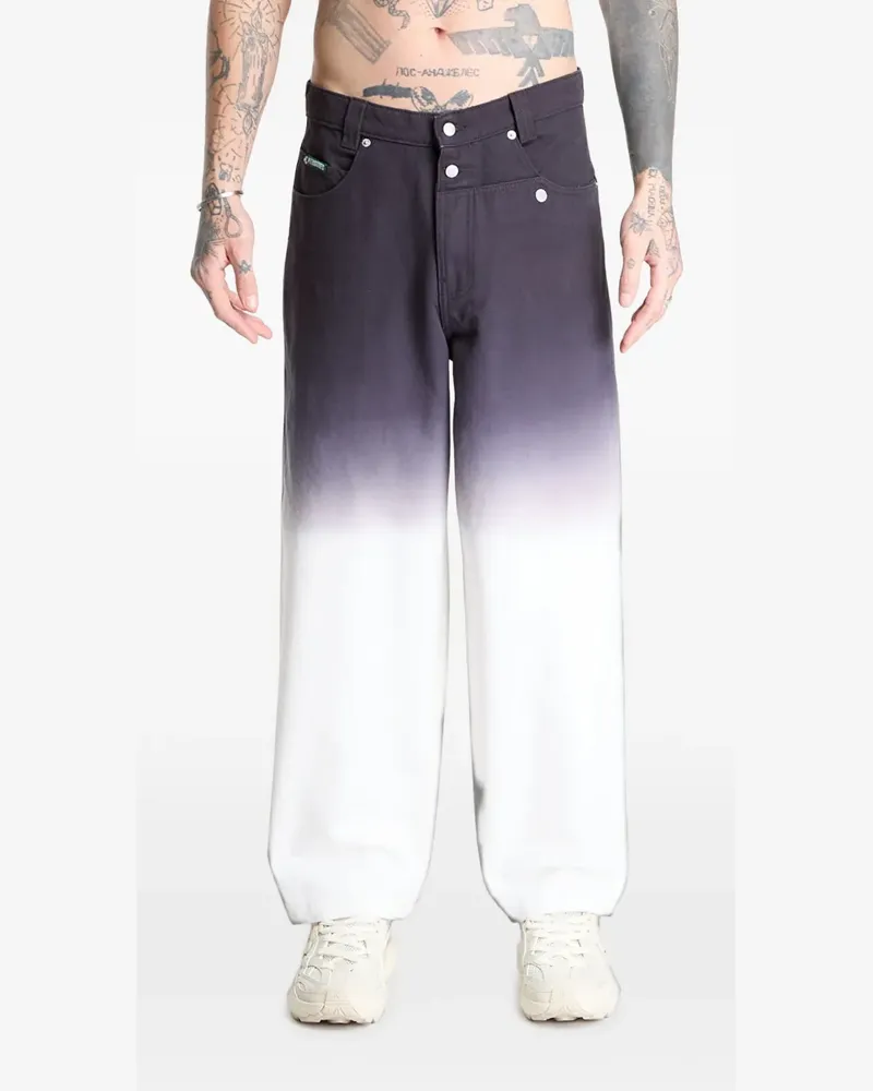 PLEASURES dip-dye trousers - Schwarz Schwarz