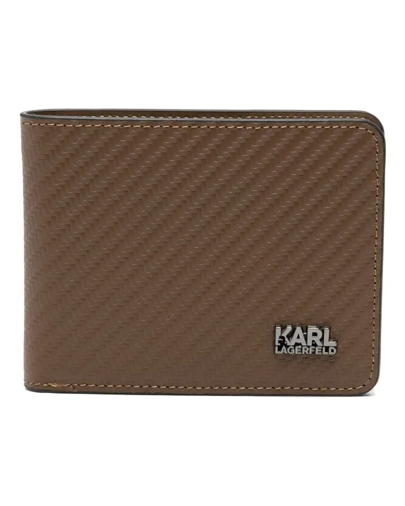 Karl Lagerfeld Portemonnaie mit Logo - Braun Braun