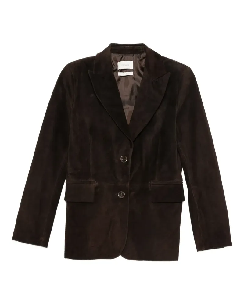 VICOLO Lederjacke mit Knöpfen - Braun Braun