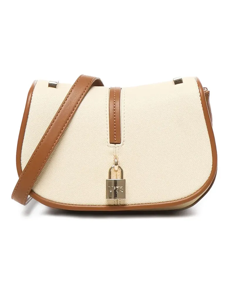 V°73 Satchel-Tasche mit Logo-Gravur - Nude Nude
