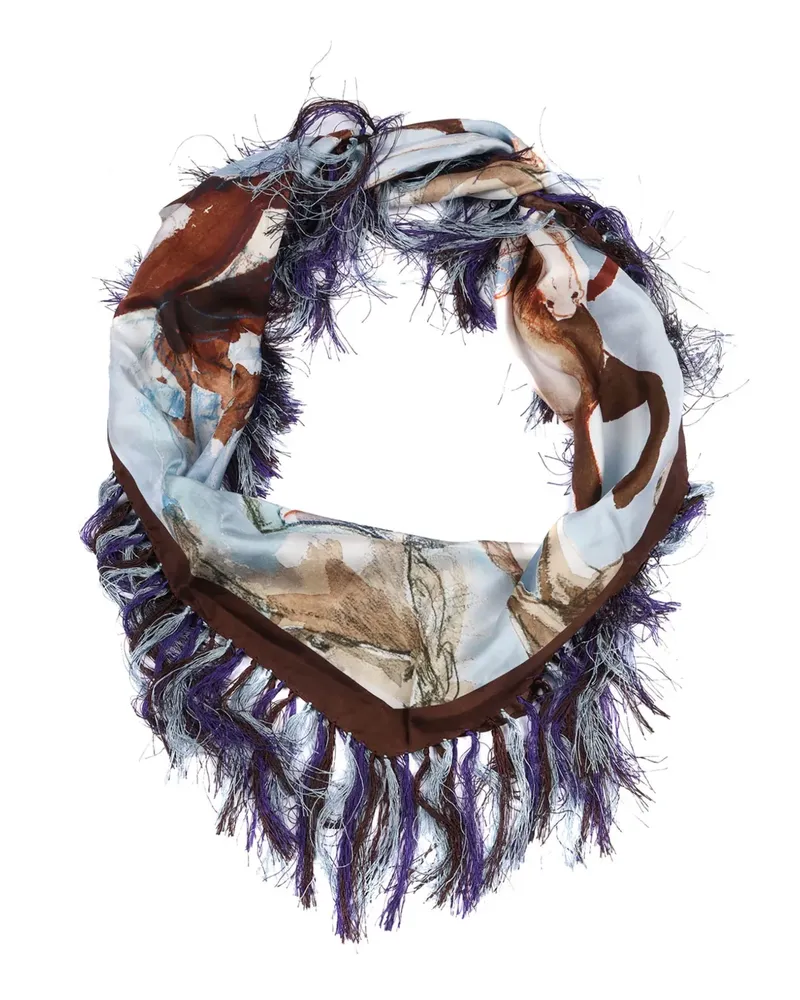 Max Mara Ninfee scarf - Blau Blau