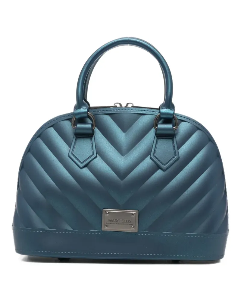 MARC ELLIS medium Flat Maya 27 chevron-quilted tote bag - Blau Blau