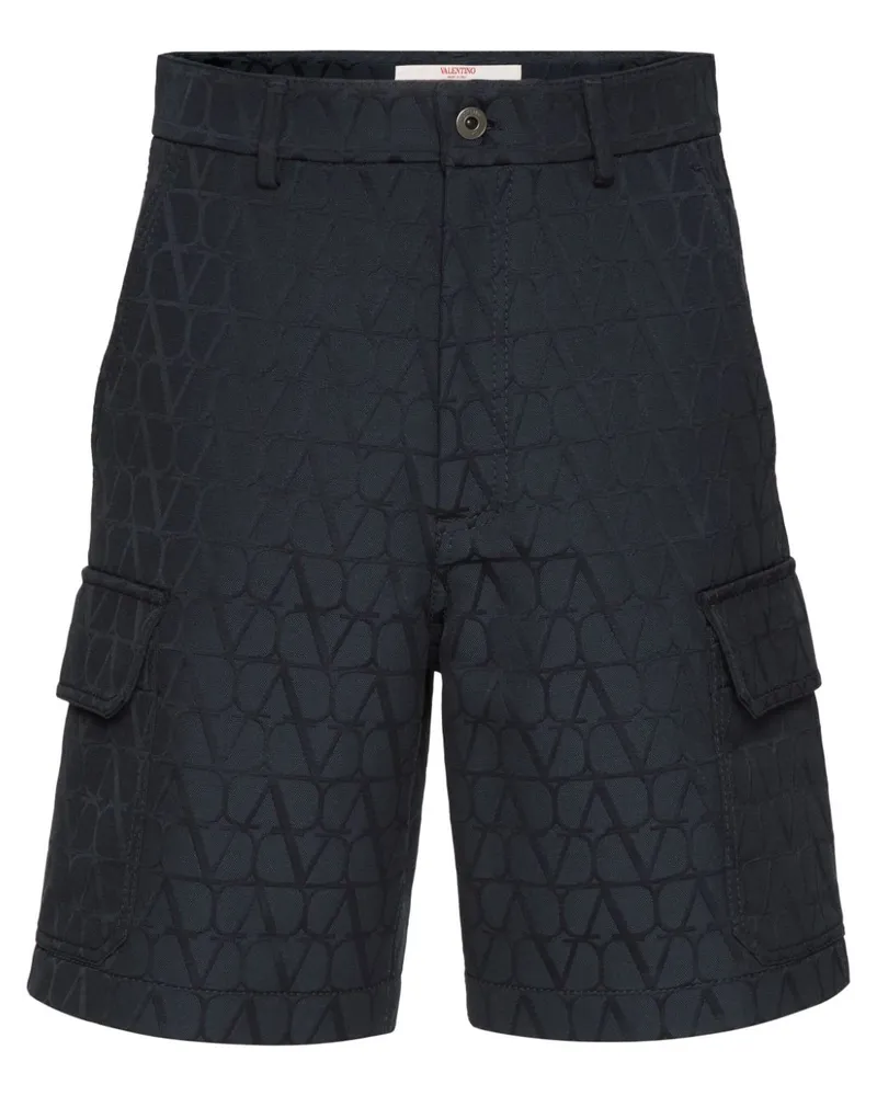 Valentino Garavani Toile Iconographe Shorts Blau