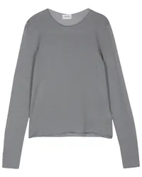 MRZ Fein gerippter Pullover Grau