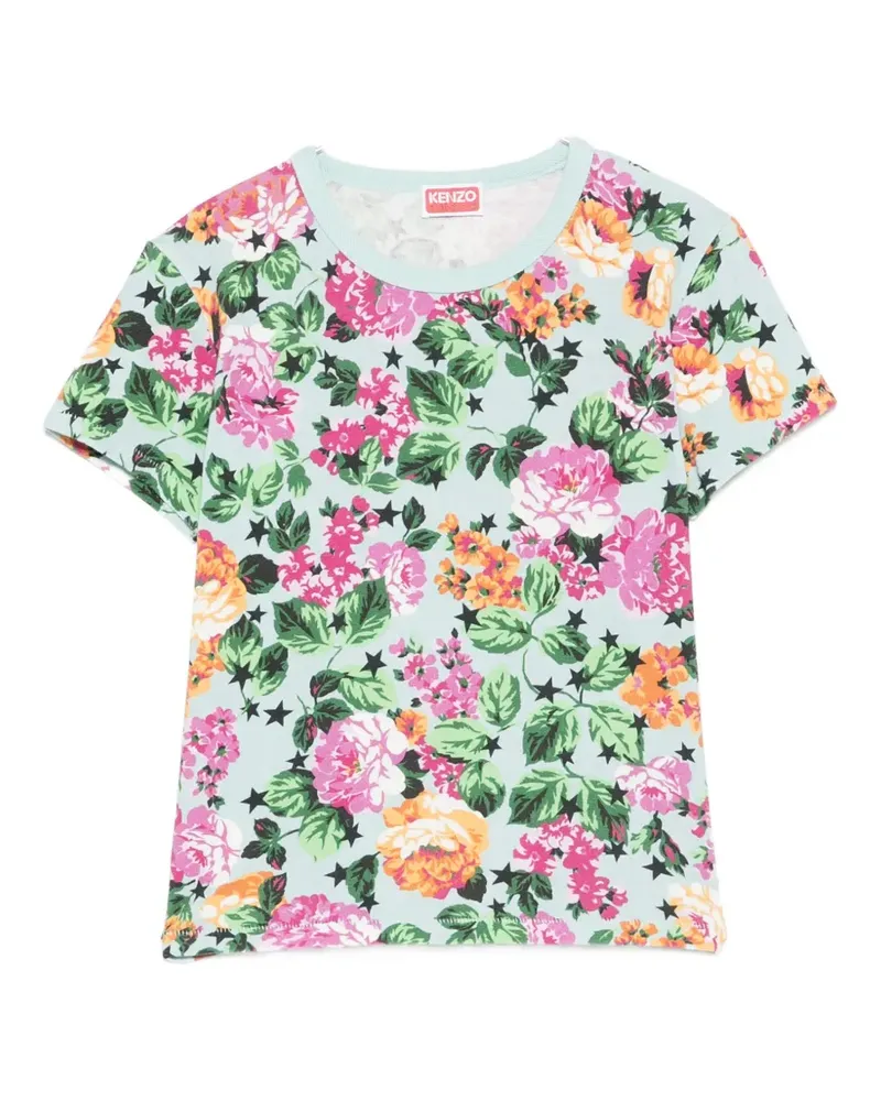 Kenzo floral T-shirt - Blau Blau