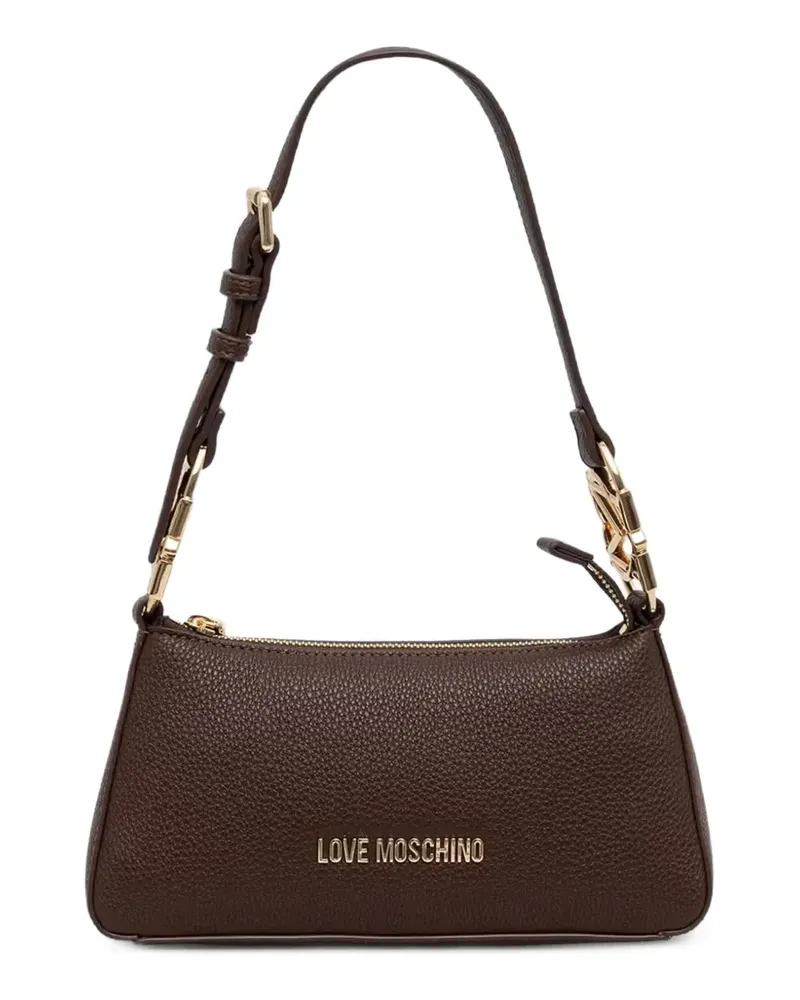 Moschino Schultertasche mit Logo - Braun Braun
