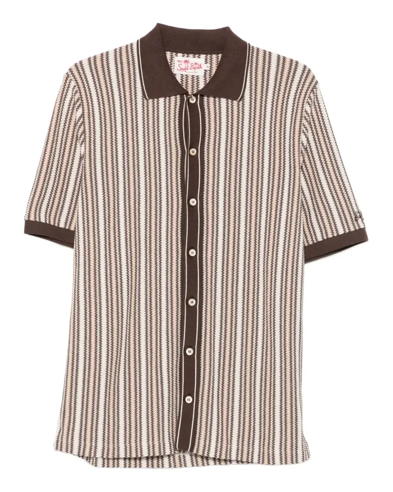 MC2 Saint Barth Gestreiftes Marettimo Poloshirt - Nude Nude