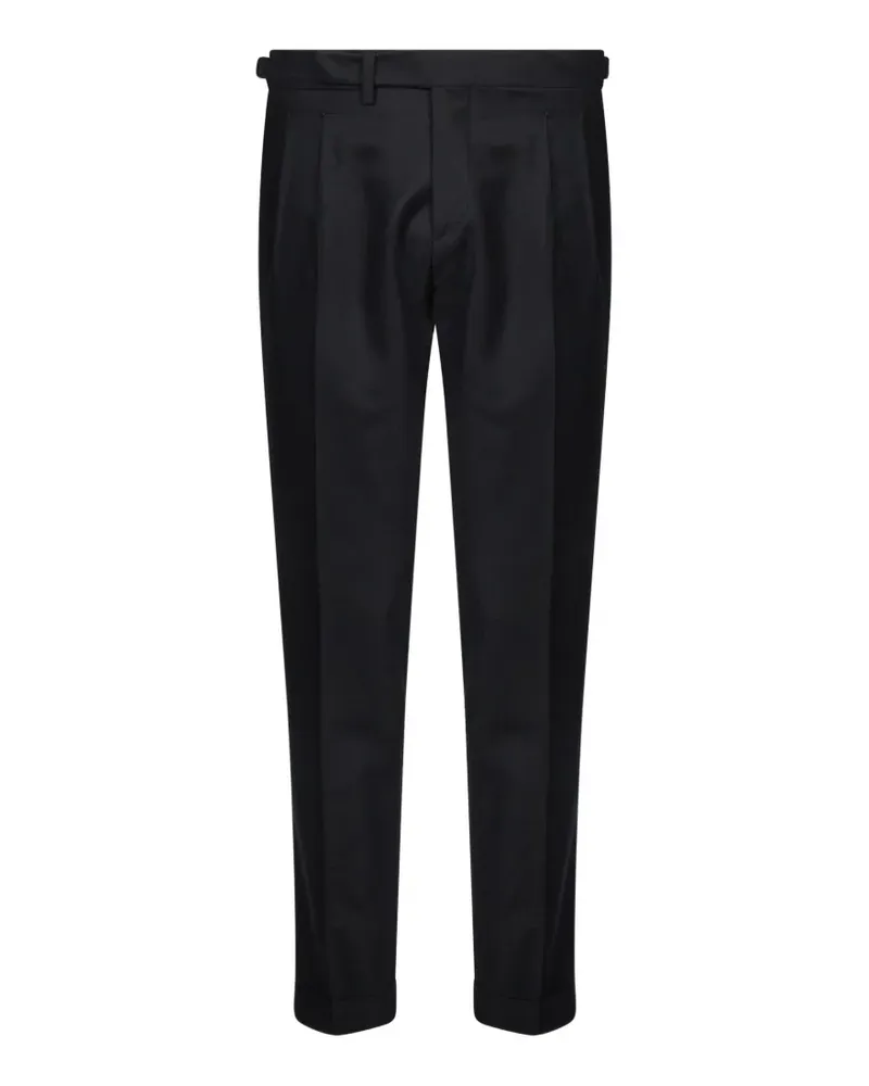 Briglia 1949 pleated turn-up trousers - Schwarz Schwarz