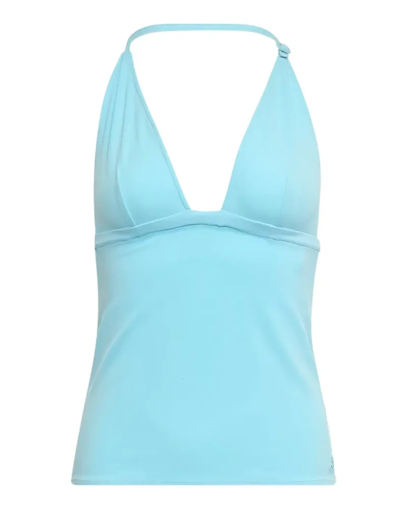 Courrèges Bikini halterneck top - Blau Blau