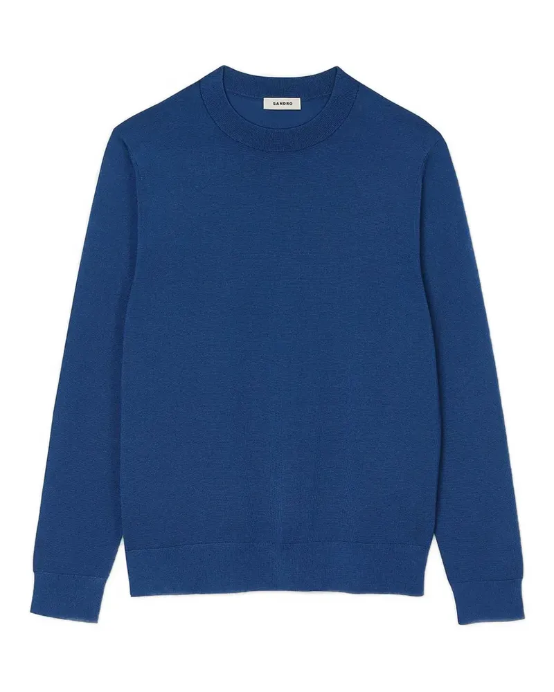 Sandro Fein gestrickter Pullover - Blau Blau