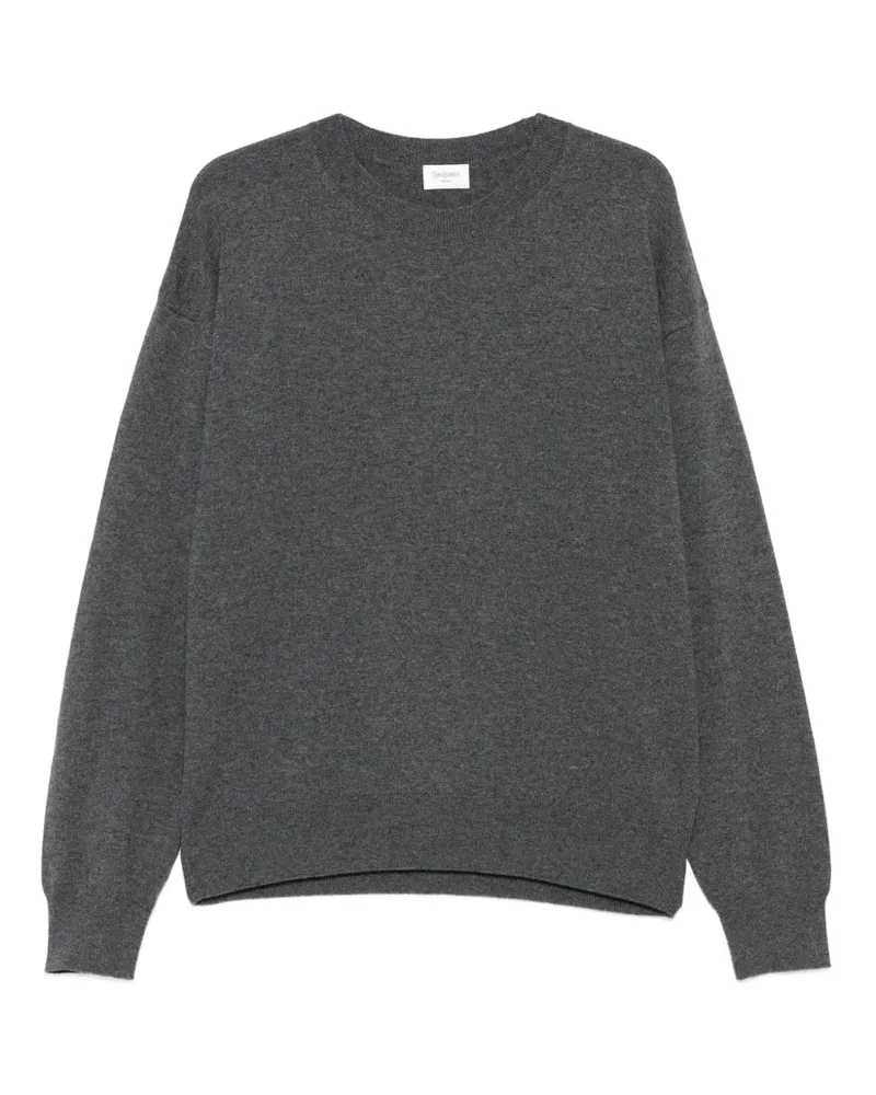 Saint Laurent round-neck cashmere sweater - Grau Grau