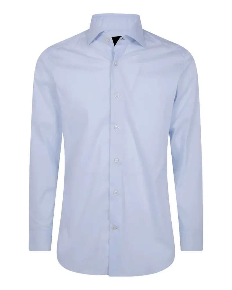 Tintoria Mattei long-sleeve cotton shirt - Blau Blau