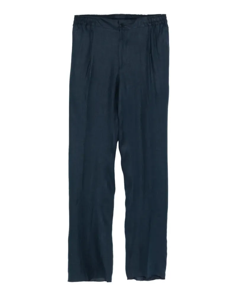 Kiton Hose mit Stretchbund - Blau Blau