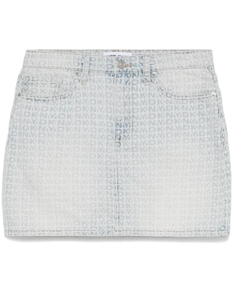 DKNY Minirock mit Monogramm - Blau Blau
