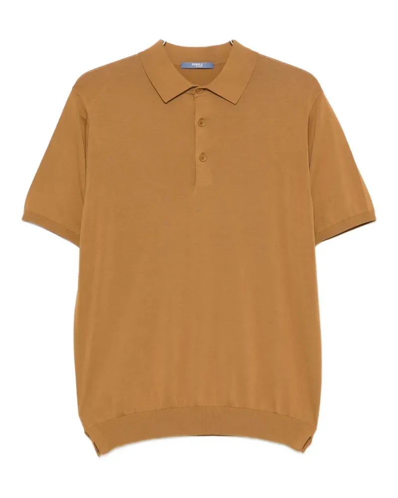 People of Shibuya Nito short-sleeve polo shirt - Nude Nude