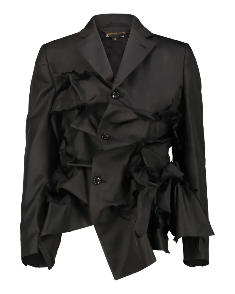Comme des Garçons ruffled deconstructed jacket - Schwarz Schwarz