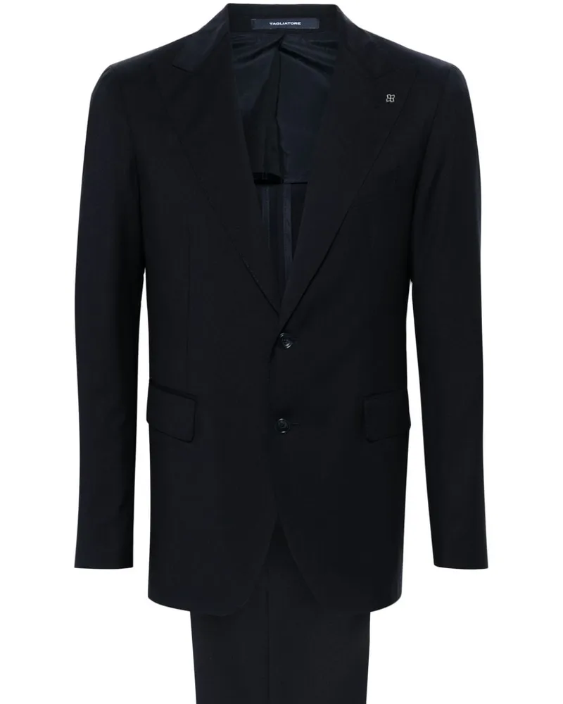 Tagliatore Anzug mit Brosche - Blau Blau