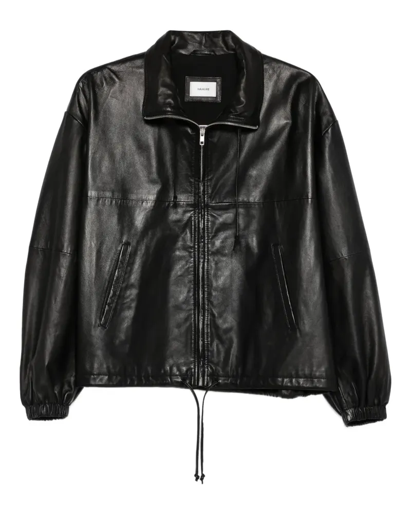 Haikure Jordan leather jacket - Schwarz Schwarz