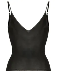 Jacquemus La Maille Tanktop mit V-Ausschnitt Schwarz