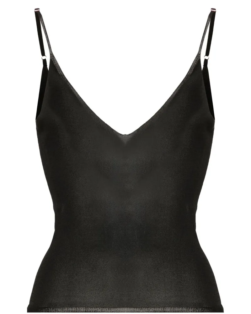 Jacquemus La Maille Tanktop mit V-Ausschnitt - Schwarz Schwarz