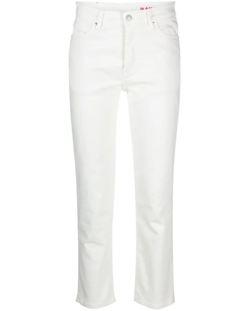 Zadig & Voltaire Cropped-Jeans mit hohem Bund - Weiß Weiß