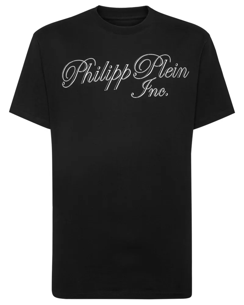 Philipp Plein T-Shirt mit Logo-Print Schwarz