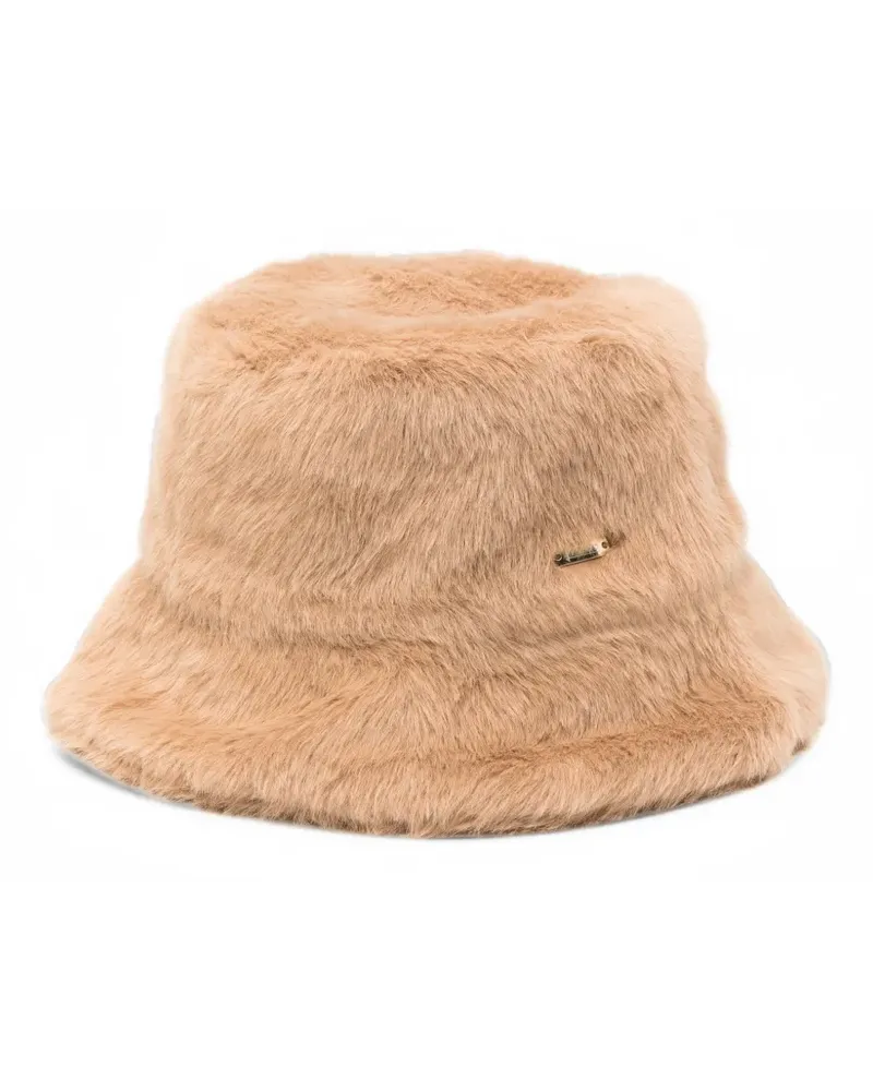 Herno Fischerhut aus Faux Fur - Nude Nude