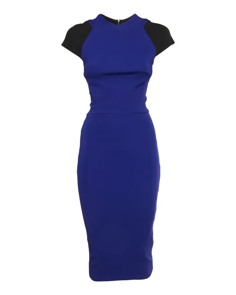 Victoria Beckham jersey sheath midi dress - Blau Blau