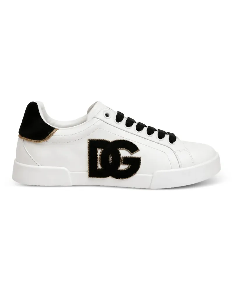 Dolce & Gabbana Sneakers mit Logo-Patch - Weiß Weiß