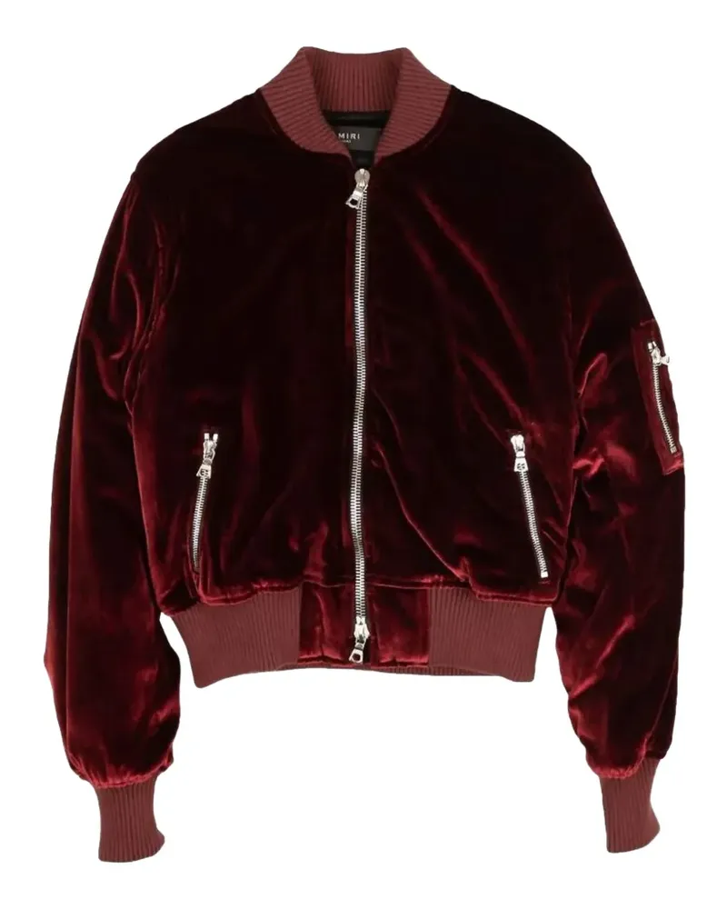 Amiri velvet bomber jacket - Rot Rot