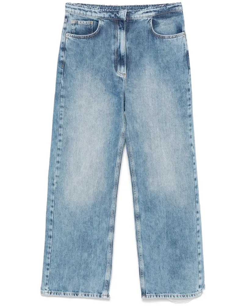 Patrizia Pepe Jeans mit ausgefranstem Bund - Blau Blau