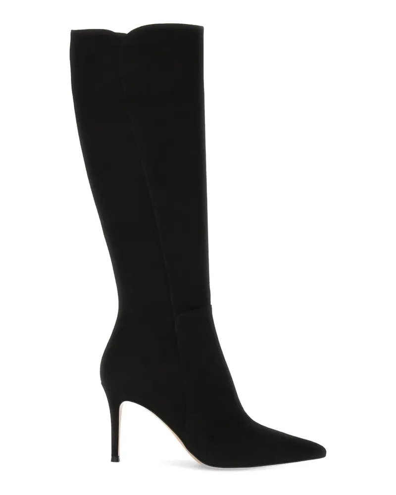 Gianvito Rossi Levy Stiefel aus Wildleder - Schwarz Schwarz