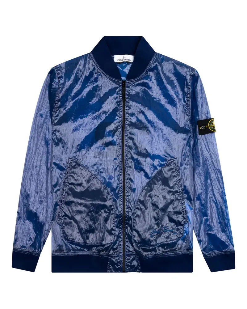 Stone Island Bomberjacke mit Nummern-Detail - Blau Blau