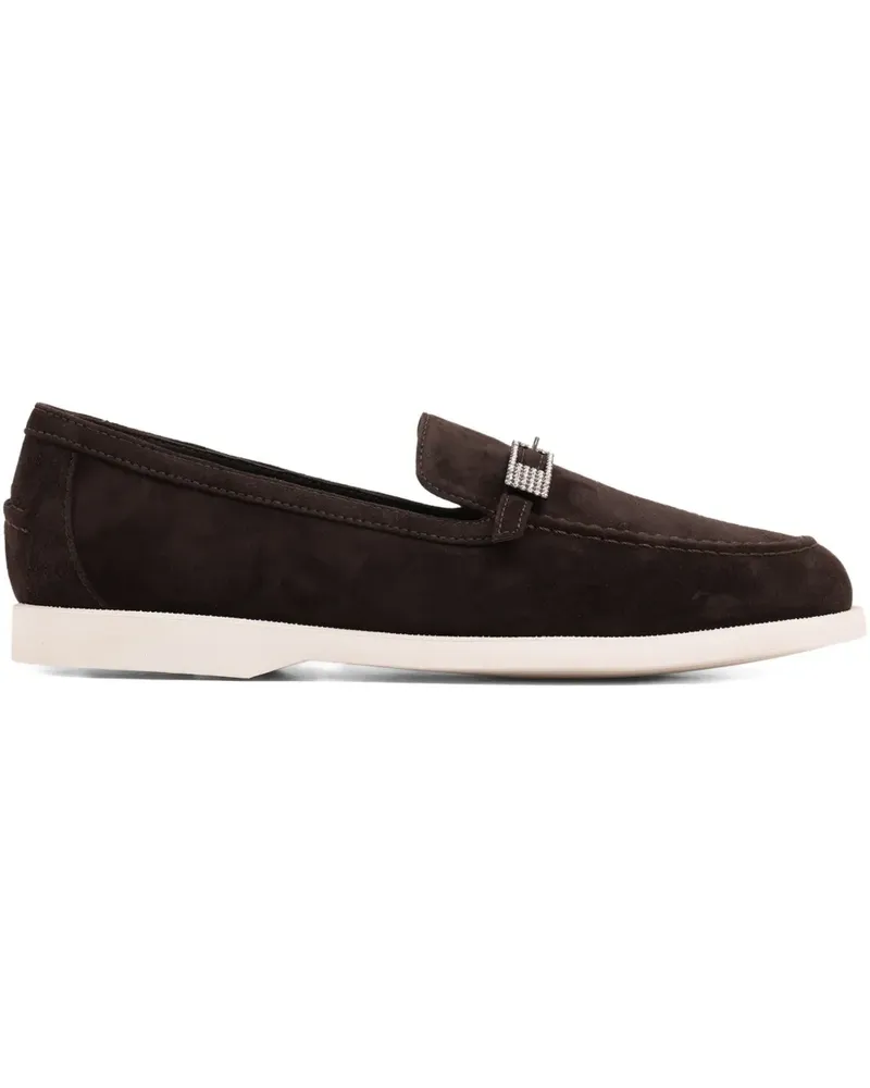 Le Silla Yacht Loafer mit Kristallschnalle - Braun Braun