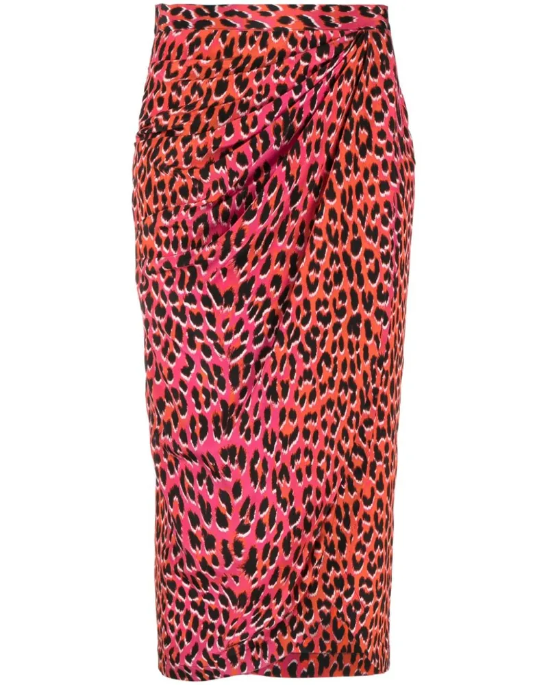 Zadig & Voltaire Jamelia Rock aus Seide mit Leo-Print - Rosa Rosa