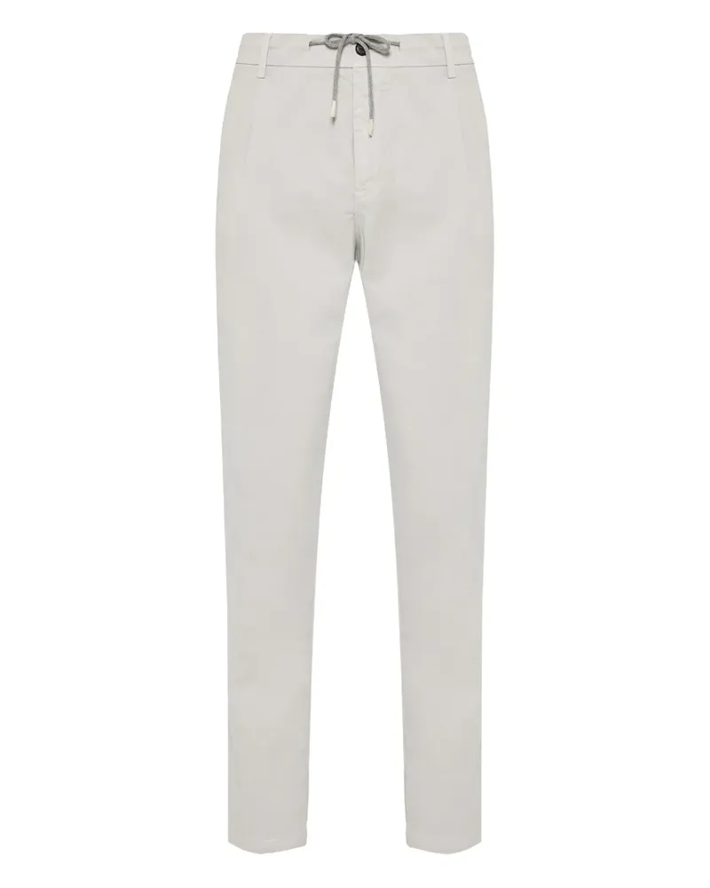 Eleventy Bundfaltenhose mit Kordelzug - Grau Grau