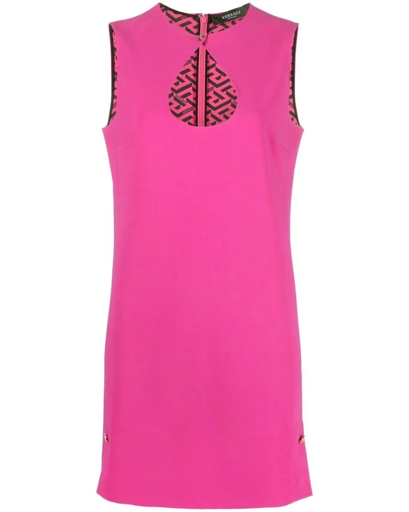 Versace Kleid mit Cut-Out - Rosa Rosa