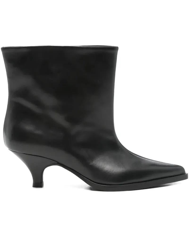 Elena Iachi Stiefel mit spitzer Kappe - Schwarz Schwarz
