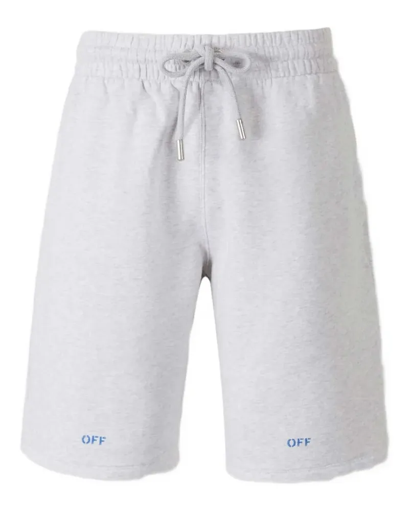 OFF-WHITE elastic-waistband logo-detail shorts - Grau Grau
