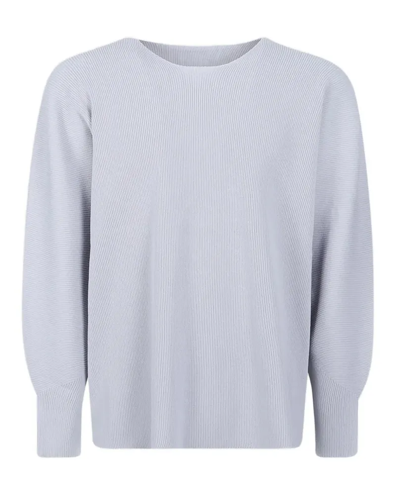 Issey Miyake plissé-effect sweater - Blau Blau
